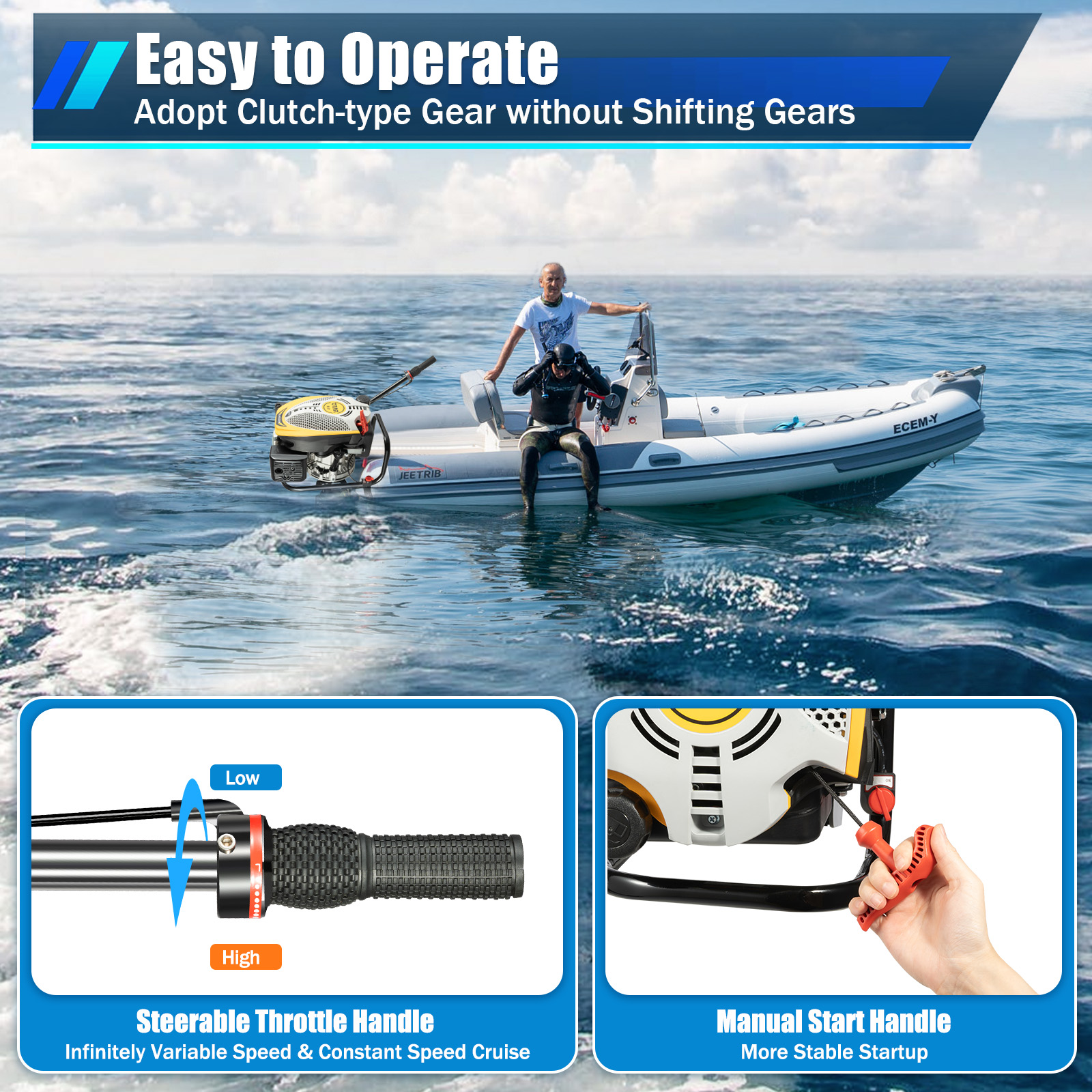 Outboard Motor Boat Engine, 4  – обзор и цена Fishing Boat Outboard Motor