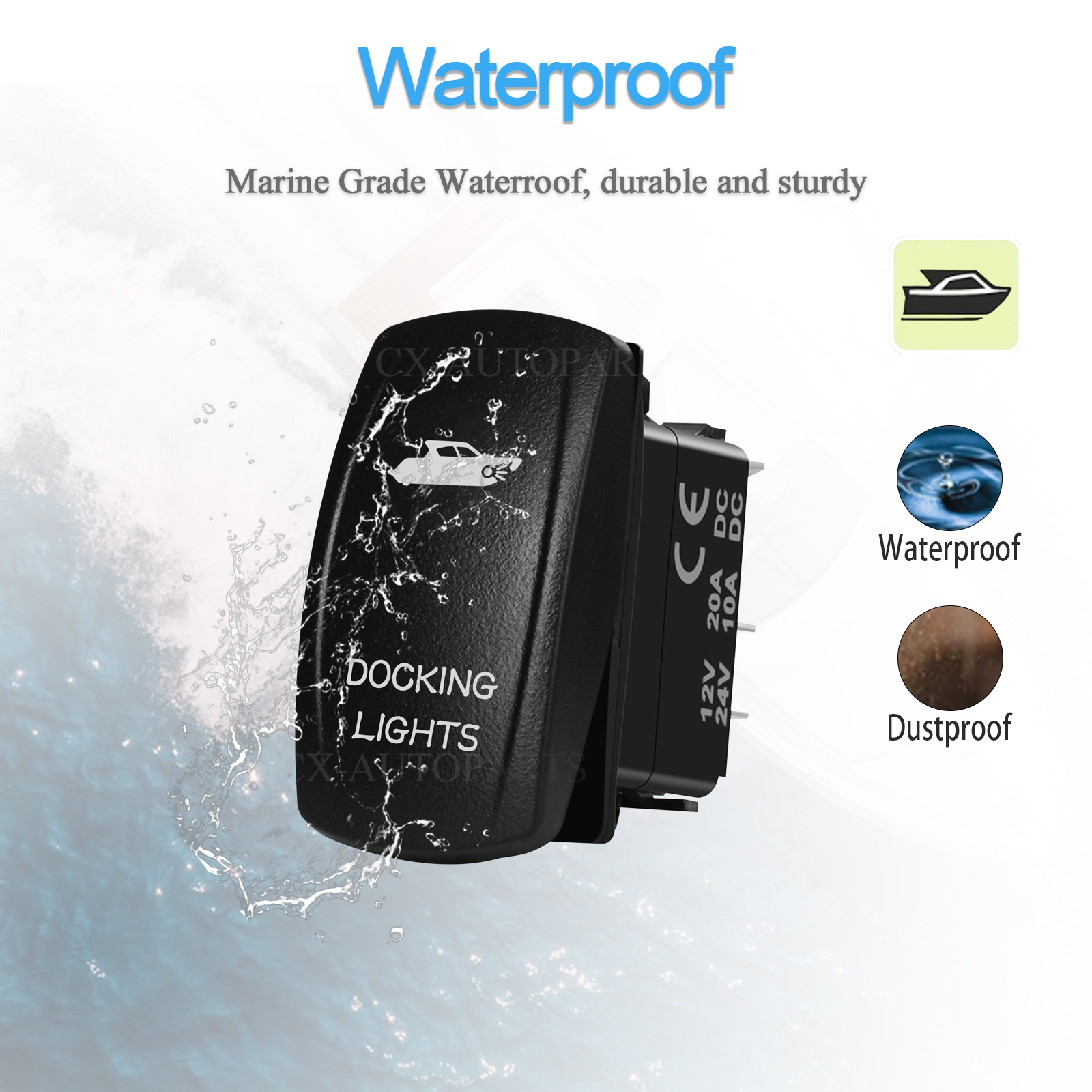 Marine Grade IP66 Rocker Switc – обзор и цена Fishing Boat Anchor