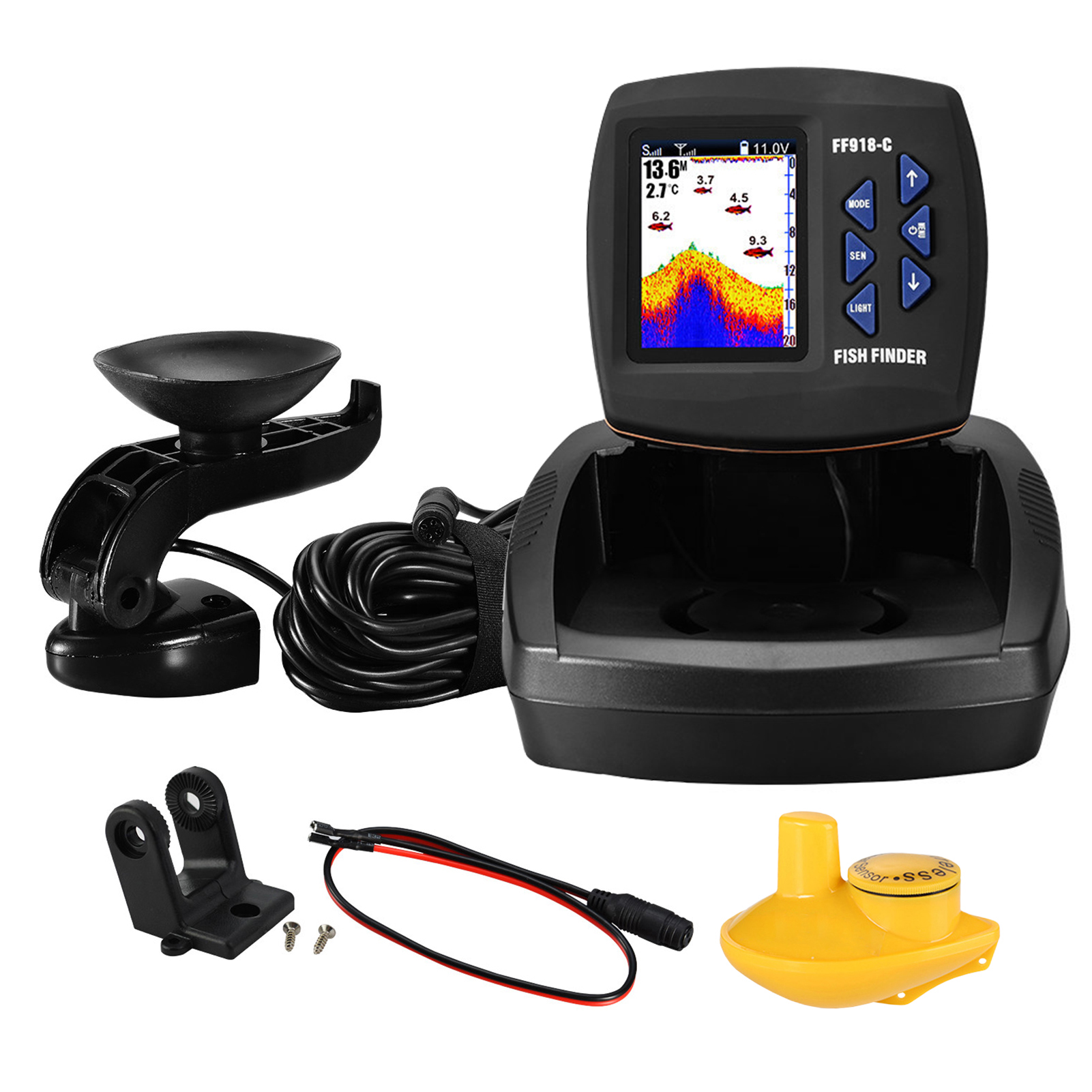 Fish Finder Wireless Sonar Sen – обзор и цена Fishing Boat Depth Finder
