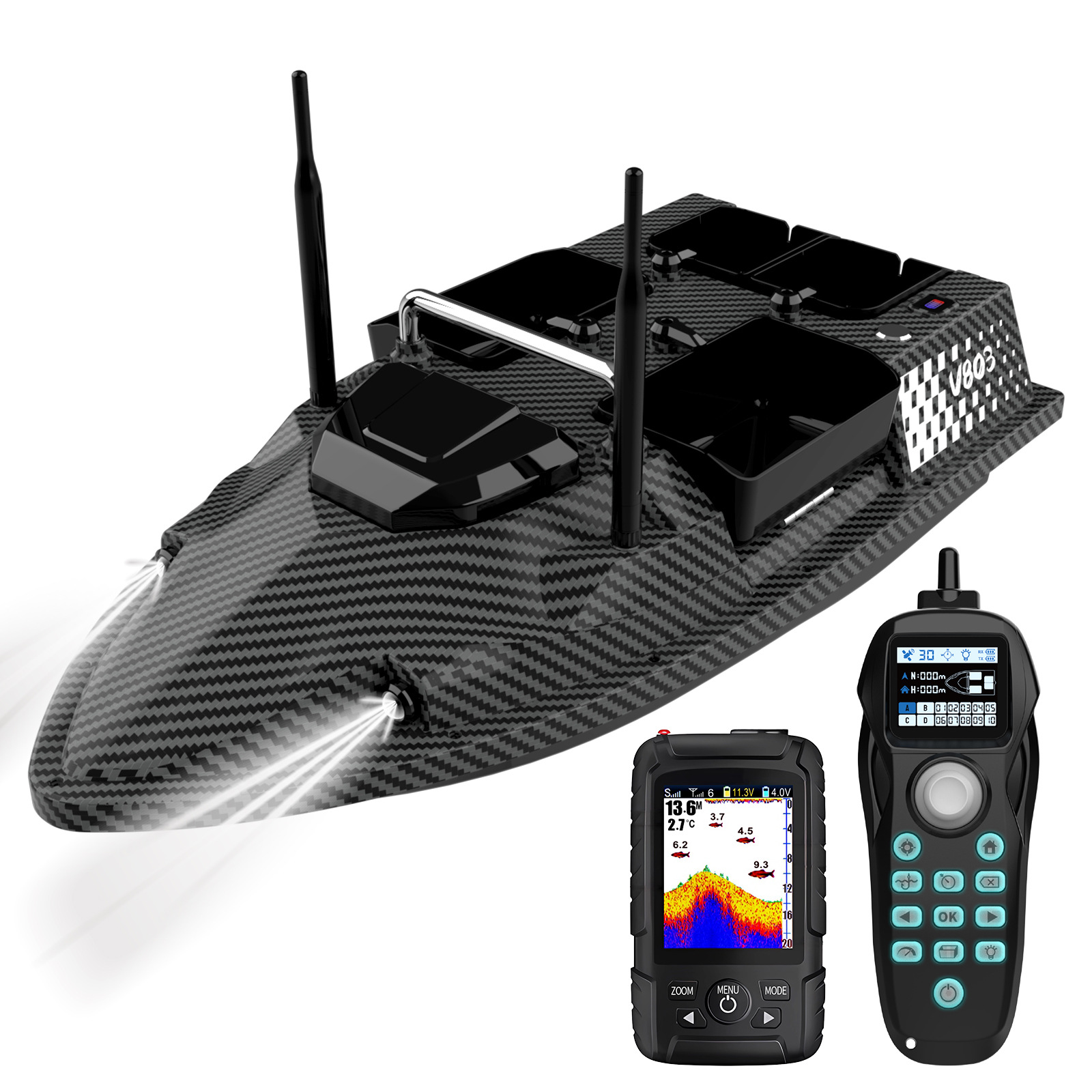 V803Pro GPS Enabled Remote Con – обзор и цена Fishing Boat Gps